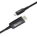 Kabel przewód audio-video USB-C - HDMI 4K 60Hz HDR 1.8m - czarny Kabel przewód audio-video USB-C - HDMI 4K 60Hz HDR 1.8m - czarny