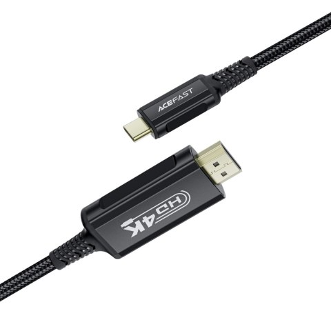Kabel przewód audio-video USB-C - HDMI 4K 60Hz HDR 1.8m - czarny Kabel przewód audio-video USB-C - HDMI 4K 60Hz HDR 1.8m - czarny