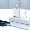 Kabel przewód w oplocie USB-A - USB-C QC 3.0 3A 0.5m - biały
