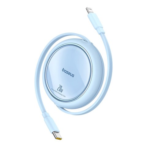 Kabel przewód zwijany Free2Pull USB-C - iPhone Lightning 20W 1m - niebieski