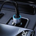 Ładowarka samochodowa R4T 30W USB-A USB-C - szara Ładowarka samochodowa R4T 30W USB-A USB-C - szara