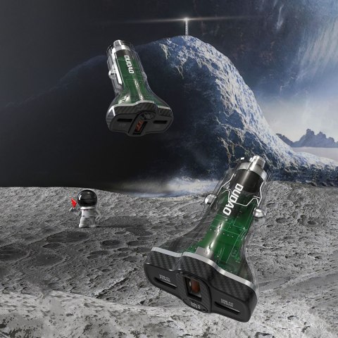 Ładowarka samochodowa R78 78W USB-C PD / 2xUSB-A QC - czarna Ładowarka samochodowa R78 78W USB-C PD / 2xUSB-A QC - czarna