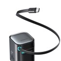 Ładowarka sieciowa GaN 65W USB-A USB-C z wbudowanym kablem USB-C - czarna