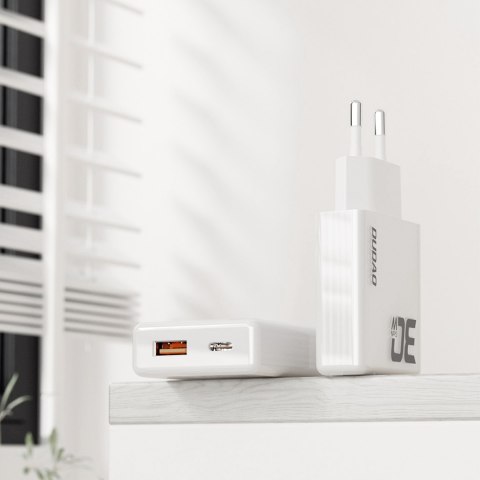 Ładowarka sieciowa GaN A30EUL 30W USB-A USB-C - biała Ładowarka sieciowa GaN A30EUL 30W USB-A USB-C - biała