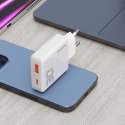 Ładowarka sieciowa GaN A30EUL 30W USB-A USB-C - biała Ładowarka sieciowa GaN A30EUL 30W USB-A USB-C - biała