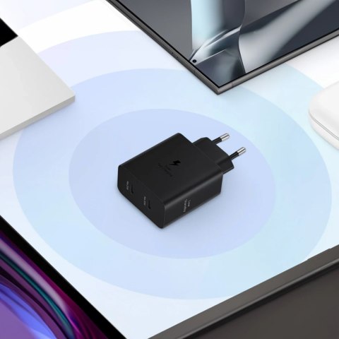 Ładowarka sieciowa Samsung Power Adapter Duo 2x USB-C 50W - czarna