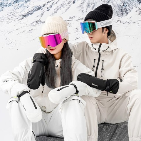 Rękawiczki narciarskie bez palców Full Length rozmiar M wodoodporne - czarne Rękawiczki narciarskie bez palców Full Length rozmiar M wodoodporne - czarne