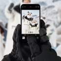 Rękawiczki narciarskie wodoodporne dotykowe do telefonu Finger Style rozmiar M - czarne Rękawiczki narciarskie wodoodporne dotykowe do telefonu Finger Style rozmiar M - czarne