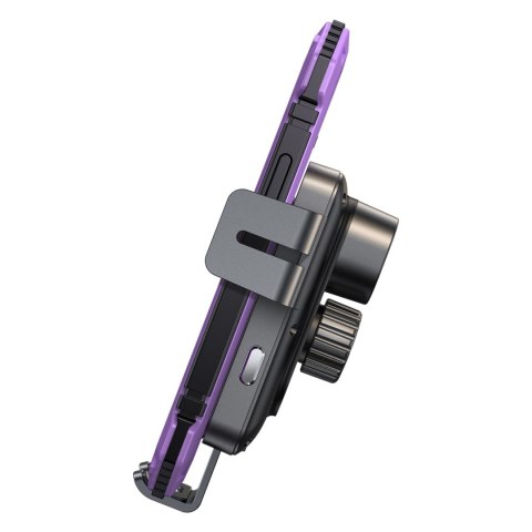 Uchwyt elektryczny z ładowarką indukcyjną 15W na deskę rozdzielczą - czarny Uchwyt elektryczny z ładowarką indukcyjną 15W na deskę rozdzielczą - czarny