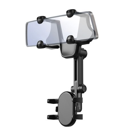 Uchwyt na telefon do samochodu na lusterko wsteczne ramię 18cm - czarny Uchwyt na telefon do samochodu na lusterko wsteczne ramię 18cm - czarny