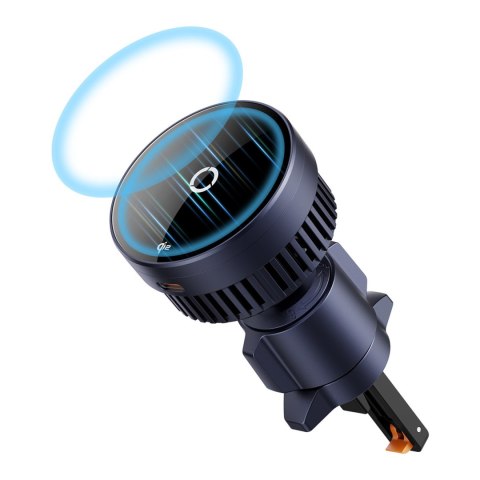 Uchwyt samochodowy MagPro na kratkę nawiewu z ładowarką indukcyjną Qi2.0 15W - czarny Uchwyt samochodowy MagPro na kratkę nawiewu z ładowarką indukcyjną Qi2.0 15W - czarny