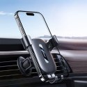 Uchwyt samochodowy grawitacyjny na telefon na kratkę nawiewu - czarny Uchwyt samochodowy grawitacyjny na telefon na kratkę nawiewu - czarny