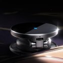 Uchwyt samochodowy magnetyczny na telefon z ładowarką indukcyjną 15W - czarny Uchwyt samochodowy magnetyczny na telefon z ładowarką indukcyjną 15W - czarny