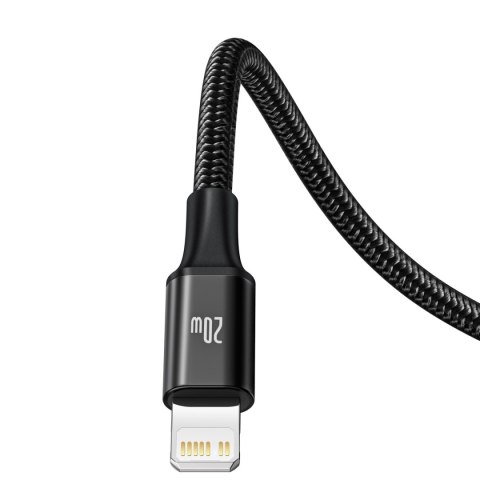 3w1 Kabel przewód USB-C - USB-C / iPhone Lightning / microUSB 20W PD 1.5m - czarny 3w1 Kabel przewód USB-C - USB-C / iPhone Lightning / microUSB 20W PD 1.5m - czarny