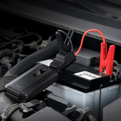 3w1 Urządzenie rozruchowe Car Jump Starter powerbank 10000mAh latarka LED - czarny 3w1 Urządzenie rozruchowe Car Jump Starter powerbank 10000mAh latarka LED - czarny