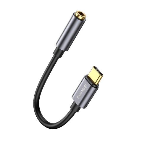 Adapter przejściówka do słuchawek USB-C - mini jack 3.5mm DAC 24 bit 48KHz - szary Adapter przejściówka do słuchawek USB-C - mini jack 3.5mm DAC 24 bit 48KHz - szary