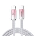 Kabel przewód Crystal-Clear Series 30W USB-C - iPhone Lightning 1.2m - biały