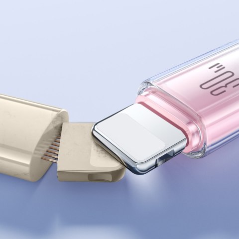 Kabel przewód Crystal-Clear Series 30W USB-C - iPhone Lightning 1.2m - biały