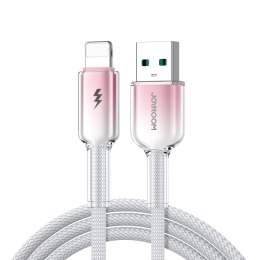 Kabel przewód Crystal-Clear Series 3A USB-A - iPhone Lightning 1.2m - biały