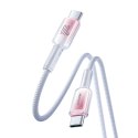 Kabel przewód Crystal-Clear Series 60W USB-C - USB-C 1.2m - biały Kabel przewód Crystal-Clear Series 60W USB-C - USB-C 1.2m - biały