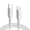 Kabel przewód Cutting-Edge Series 30W USB-C - iPhone Lightning 1.2m - szary