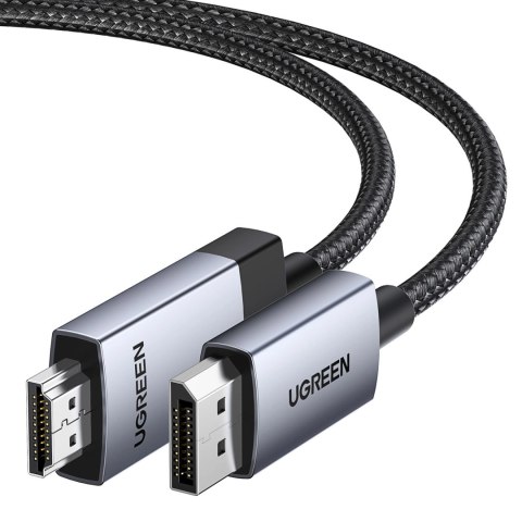 Kabel przewód DisplayPort - HDMI 4K 60Hz 3m - szary Kabel przewód DisplayPort - HDMI 4K 60Hz 3m - szary