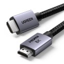 Kabel przewód HDMI 2.1 8K certyfikowany VRR QMS QFT ALLM 3m - szary
