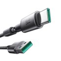 Kabel przewód USB-A - USB-C z organizerem uchwytem magnetycznym 1.2m - szary Kabel przewód USB-A - USB-C z organizerem uchwytem magnetycznym 1.2m - szary