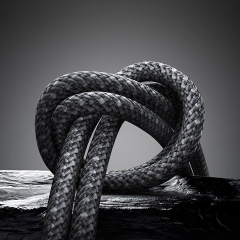 Kabel przewód USB-A - USB-C z organizerem uchwytem magnetycznym 1.2m - szary Kabel przewód USB-A - USB-C z organizerem uchwytem magnetycznym 1.2m - szary