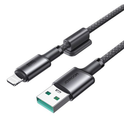 Kabel przewód USB-A - iPhone Lightning z organizerem uchwytem magnetycznym 1.2m - szary Kabel przewód USB-A - iPhone Lightning z organizerem uchwytem magnetycznym 1.2m - szary