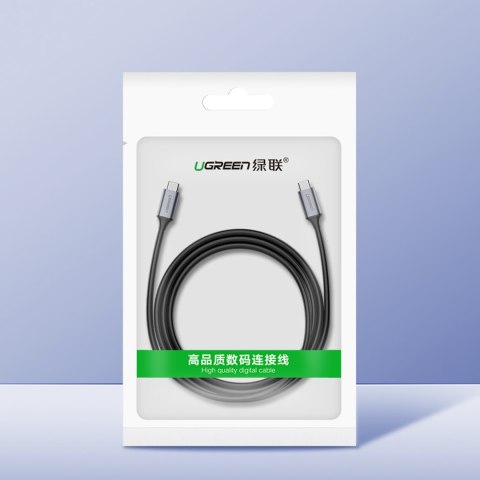 Kabel przewód USB-C 3.1 - USB-C 3.1 1.5m - szary