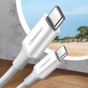 Kabel przewód USB-C - USB-C PD QC AFC 2m - biały