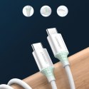 Kabel przewód USB-C - USB-C PD QC AFC 2m - biały
