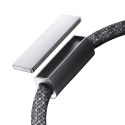 Kabel przewód USB-C - USB-C z organizerem uchwytem magnetycznym 1.2m - szary