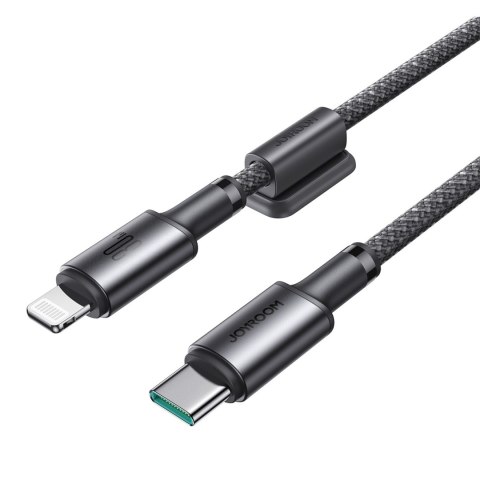 Kabel przewód USB-C - iPhone Lightning z organizerem uchwytem magnetycznym 1.2m - szary Kabel przewód USB-C - iPhone Lightning z organizerem uchwytem magnetycznym 1.2m - szary