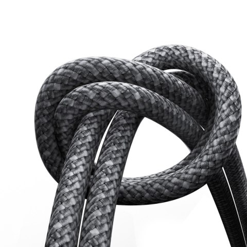 Kabel przewód USB-C - iPhone Lightning z organizerem uchwytem magnetycznym 1.2m - szary Kabel przewód USB-C - iPhone Lightning z organizerem uchwytem magnetycznym 1.2m - szary