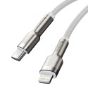 Kabel przewód do iPhone USB-C - Lightning Series Metal Data 20W PD 2m - biały