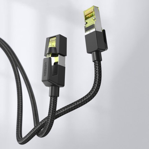 Kabel przewód patchcord Ethernet RJ45 Cat 7 10 Gbps 3m - czarny