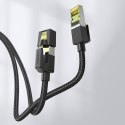 Kabel przewód patchcord Ethernet RJ45 Cat 7 10 Gbps 5m - czarny