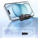 Ładowarka samochodowa USB-C USB-A 30W - czarna