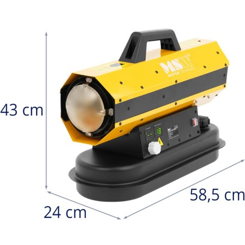 Nagrzewnica dmuchawa olejowa do ogrzewania warsztatu hali 12 l 20 kW Nagrzewnica dmuchawa olejowa do ogrzewania warsztatu hali 12 l 20 kW