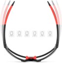 Okulary rowerowe fotochromowe UV400 z etui SP216BK - czarno-czerwone Okulary rowerowe fotochromowe UV400 z etui SP216BK - czarno-czerwone