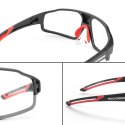 Okulary rowerowe fotochromowe UV400 z etui SP216BK - czarno-czerwone Okulary rowerowe fotochromowe UV400 z etui SP216BK - czarno-czerwone