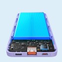 Powerbank 10000mAh Airpow Fast Charge 20W - fioletowy
