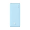 Powerbank 10000mAh Airpow Fast Charge 20W - niebieski
