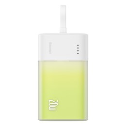 Powerbank Popsicle 5200mAh 20W z kablem Lightning 60W/20V/3A/30cm - biało-zielony