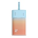 Powerbank Popsicle 5200mAh 20W z kablem Lightning 60W/20V/3A/30cm - niebiesko-pomarańczowy