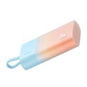 Powerbank Popsicle 5200mAh 20W z kablem Lightning 60W/20V/3A/30cm - niebiesko-pomarańczowy
