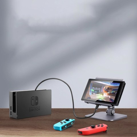 Przedłużacz kabla przewodu USB-C PD QC 100W 5A 10Gbps 0.5m - szary Przedłużacz kabla przewodu USB-C PD QC 100W 5A 10Gbps 0.5m - szary