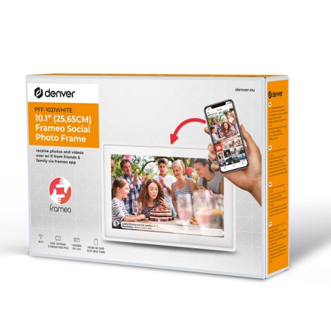 Ramka cyfrowa 10.1'' 16GB microSD WiFi Frameo PFF-1021W - biała Ramka cyfrowa 10.1'' 16GB microSD WiFi Frameo PFF-1021W - biała